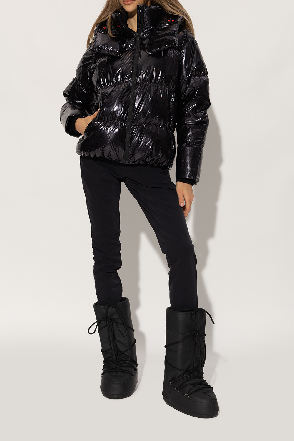 Casual Low-Top Sneakers - Black 'Icon Nylon' snow boots Moon